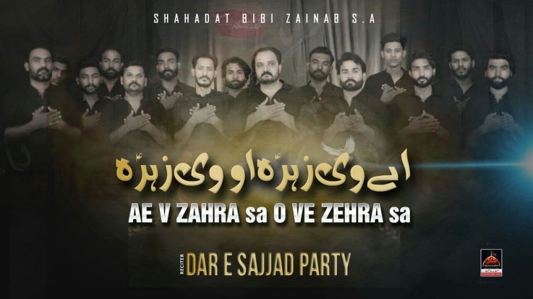 Ae Ve Zahra O Ve Zahra - Dar E Sajjad Party - 2022 | Shahadat Bibi Zainab S.A | Saraiki Noha